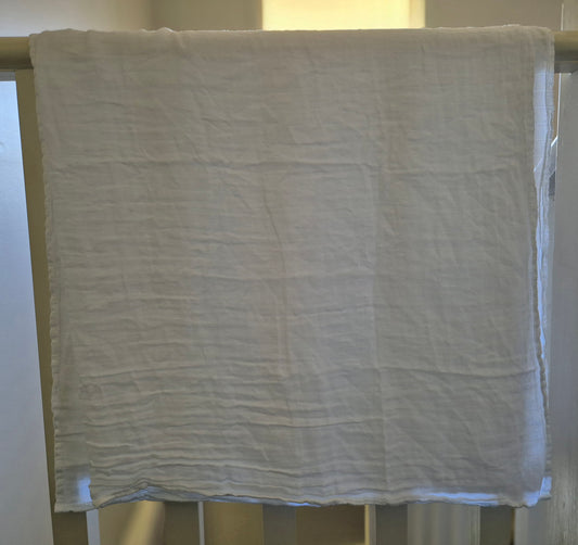 large white muslin wraps